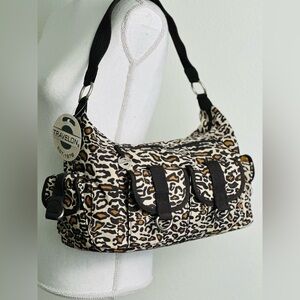 Travelon Leopard Print Shoulder Bag